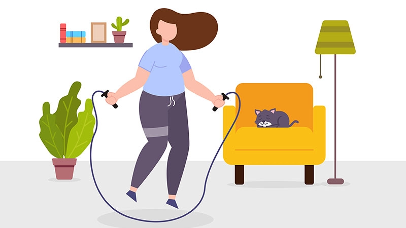 Safe Skipping Rope for Pelvic Floor Health