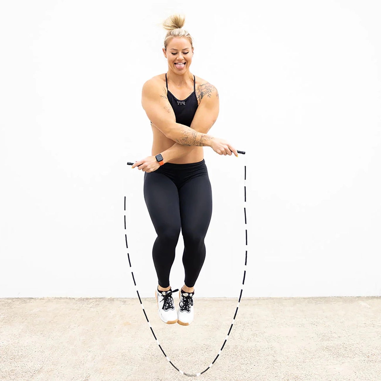 Skipping rope length measurement methods