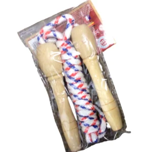 wooden handle skipping rope j94